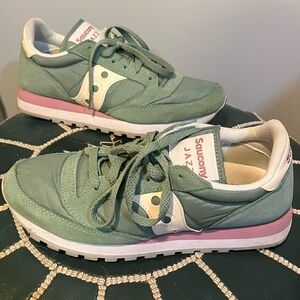 Saucony Women's Jazz Sneakers - Green and White